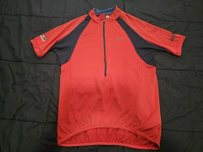 Camiseta deportiva de ciclismo Nike ACG vintage años 90 roja mediana hecha en EE. UU. media cremallera camisa de bicicleta Foto 1 de 4
