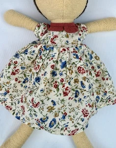 Hazel Village Floral Dress with Red Collar (Vera Hedgehog Clothing Collection) - Picture 1 of 4