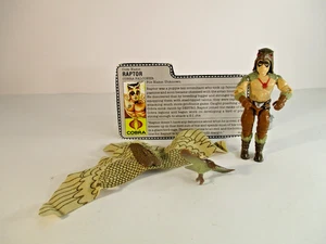 VINTAGE HASBRO 1987 G.I JOE COBRA ACTIONFIGUR RAPTOR 100% KOMPLETT - Bild 1 von 12