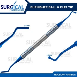 Dental Composite Filling Instrument 2/2.5mm Ball Flat Tips Burnisher German Gr - Picture 1 of 8