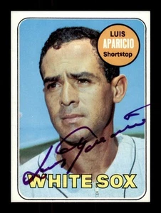 1969 Topps # 75 Luis Aparicio HOF Signed Auto BAS Pre-Certified - Bild 1 von 3