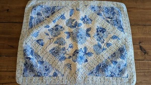 E. W. Studio Eileen West Company Pillow Sham Floral White Blue 20"26 - Picture 1 of 5