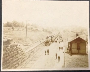 Foto stazione ferroviaria ferroviaria 1890 circa Bellevue Kentucky C&O - Foto 1 di 8