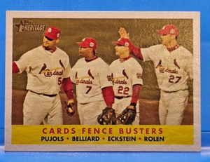 Pujols, Belliard, Eckstein & Rollen - Topps - Cards Fence Busters, 2007 - #351 - Picture 1 of 2