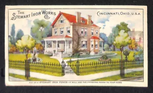 Cincinnati OH Stewart Iron Works Recinzione Costruttori Meccanica Pubblicità Cover - Foto 1 di 4