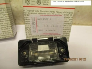 SEAT 1997-09 New license plate lighting # 6H0-943-021-A - Picture 1 of 2