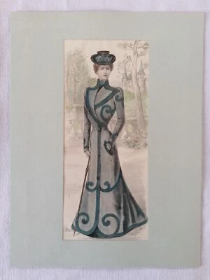 GRAVURE  PROVENANT DE "LA MODE ILLUSTREE" Fin XIX ème (numéro 16) - Photo 1/2
