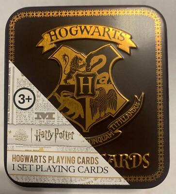 Juego de cartas Harry Potter Hogwarts en lata. NUEVO Foto 1 de 4
