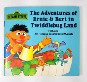 Vtg Sesame Street Adventures of Ernie Bert Twiddlebug Land Paperback Book Muppet - Picture 1 of 8