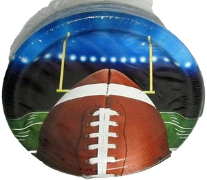 FOOTBALL Paper Plates FOOTBALL FEVER  40 Paper Plates 8 3/4" - Picture 1 of 1