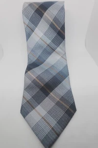 Stafford Krawatte Herren Seide blau kariert Repp adrette College-Krawatte - Bild 1 von 4
