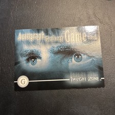 Jb4b Twilight Zone The Next Dimension 2000 G Autographed Challenge, Game Card