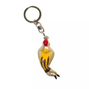 Hawthorn Hawks Official AFL Kids Adults Novelty Mascot 3D PVC Resin Keyring Tag - Picture 1 of 1