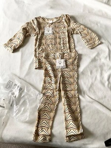 New Kate Quinn long sleeve boxy tee and leggings 70s suns cotton girl 4t - Picture 1 of 3
