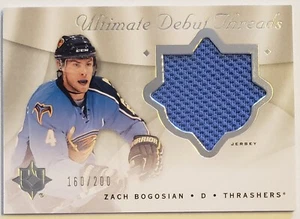 2008-09 Ultimate Collection Debut Threads  Zach Bogosian #DT-ZB ser 160/200 - Picture 1 of 1