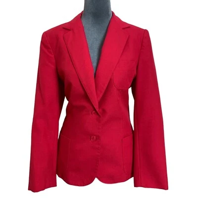 Blazer rosa pequeño vintage años 70 personal para mujer chaqueta mezcla de seda rayón Foto 1 de 4