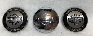 Harley-Davidson Vintage 1990er 1,5" Dip Dots Schaeffer’s Orwigsburg PA Chrom - Bild 1 von 3