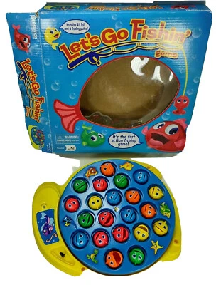 Let's Go Fishin' Game Pressman 2015 Original Fast Action Fishing Game for Parts - Image 1 of 4