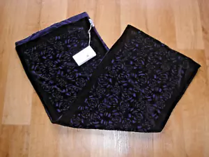 Orig. Wolford Damen Schal Tuch NEU Schwarz Lila Mauve Seide Vintage RAR NP 200,- - Bild 1 von 4