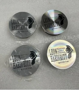 Superstar Leonhardiritt Black Polish Knight logo center cap metal retainer x4 - Picture 1 of 4