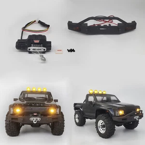 Front Bumper & Electric Winch For HPI Venture 1/18 Toyota HILUX Brushed Version - Picture 1 of 11
