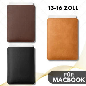 Baltan Leder Hülle für MacBook Air, Pro 13" - 16" aus Leder - Farbvariante - Afbeelding 1 van 24