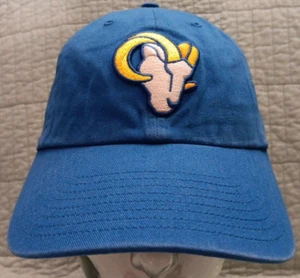 Unisex Adj Strapback '47 Blue Los Angeles LA Rams NFL Embroidered Logo Hat Cap - Imagen 1 de 9