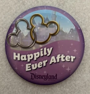 (1) Disneyland Resort~Happily Ever After~Pin Button~UNUSED - Picture 1 of 4