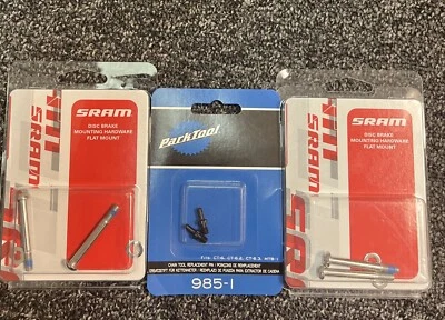 SRAM 2x Flat Mount Disc Bolts 42mm + Park Tool Chain Tool Replace Pin Custom Set - Image 1 of 4