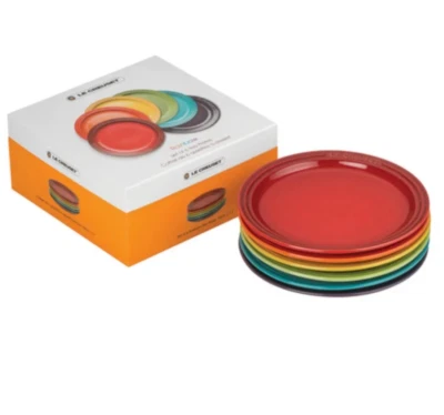 Le Creuset dish Round plate Rainbow collection 6 pieces set LC 18cm - Image 1 of 4