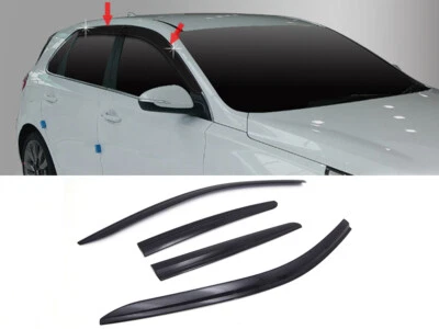 Viseira solar preta para janela de porta ventilação de fumaça para HYUNDAI 2018-2021 Elantra GT - Imagem 1 de 4