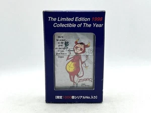 New ZIPPO Limited Edition 1998 Collectible of The Year Devil Gent Lighter in Box - Picture 1 of 7