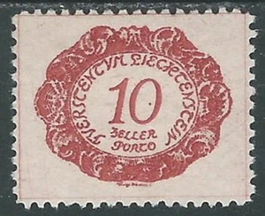 1920 LIECHTENSTEIN SEGNATASSE 10 H VARIETà PUNTO DENTRO 0 DI 10 MH * - R29-5 - Picture 1 of 1