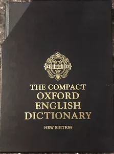 The Compact Oxford English Dictionary New Edition 1991 Hardback - Picture 1 of 4