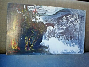PINTURA ABSTRACTA BT ARGO FIRMADA 53 X 31 cm AGUA AZUL APROX. 1996 ORIGINAL - Imagen 1 de 4