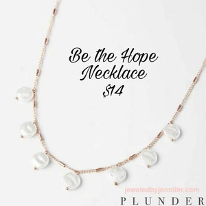 Plunder Design Halskette "Be The Hope"! Roségold - Brustkrebsbewusstsein! - Bild 1 von 2