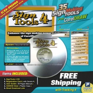 BESTE Vinyl Schneidesoftware, Plotter - SignTools 4 CorelDRAW & Adobe Illustrator - Bild 1 von 10