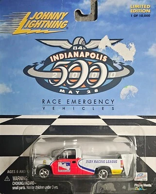 JOHNNY LIGHTNING WHITE LIGHTNING INDY 500 CHEVY TRUCK EMERGENCY VEHICLE DIE-CAST - Image 1 of 3