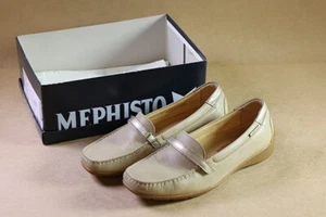 MEPHISTO Neela Loafers in Light Taupe US Size 8 Padded Comfort - Picture 1 of 6