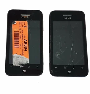 2 Lot ZTE Score X500 Cricket Android Smartphone Cricket CDMA Touch Screen Used - Picture 1 of 11