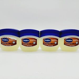 Lot Of 4 Vaseline Rich Moisturizing Cocoa Butter Healing Jelly 1.75 Oz Travel