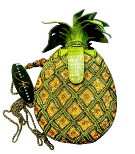Mary Frances Pineapple Punch Purse Handbag Partial Crystal Shoulder Chain - Picture 1 of 4