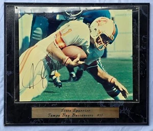 Steve Spurrier Tampa Bay Buccaneers Autographed 8X10 Photo in Plaque - Picture 1 of 2
