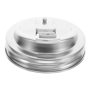  Mason Jar Lid: Wide Mouth Stainless Steel Canning Lid - Reusable 86mm - Picture 1 of 12