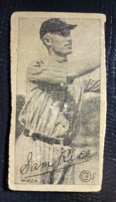 Tarjeta de tira de béisbol 1923 W572 Sam Rice Washington Hof Foto 1 de 3
