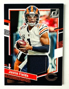 2023 Donruss Justin Fields Jersey Card Bears Star! - Picture 1 of 3