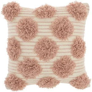 Lifestyles Blush Geometric 18 In. X 18 In. Throw Pillow - Picture 1 of 5