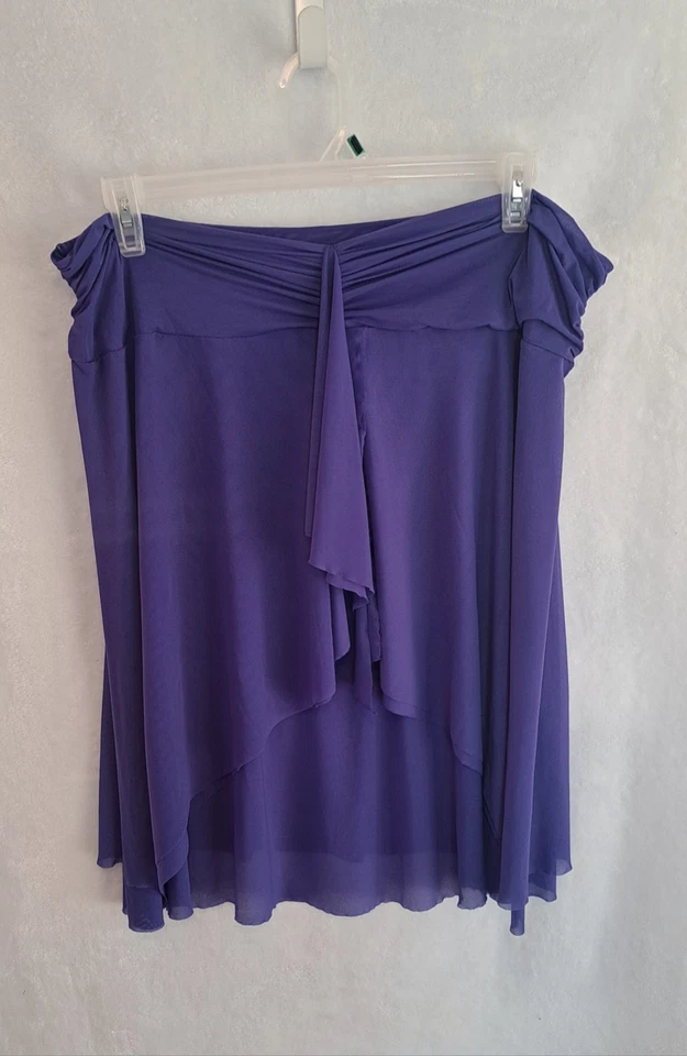 NUEVO CON ETIQUETAS Perfil Púrpura Traje de Baño Falda Mujer Talla XL Amatista Nuevo Elástico Fluido  Foto 1 de 4