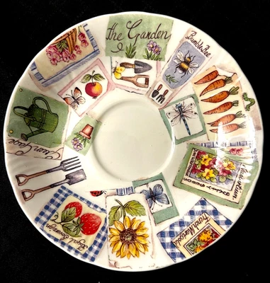 Platillo Roy Kirkham My Garden - China de hueso hecho en Inglaterra Foto 1 de 2