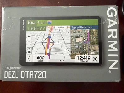 Garmin dezl OTR720, Large 7' GPS Navigator, Custom Truck Routing, Satellite Imag - Image 1 of 4